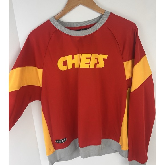 NFL team apparel KC Chiefs logo pullover NWT SIZE XL womens's - Picture 2 of 8